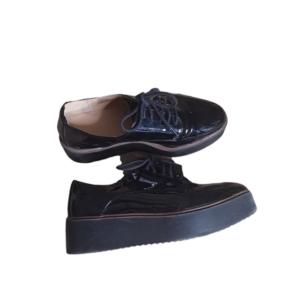 Madden Girl Written Platform Oxfords - Black size 7.5 - Picture 1 of 9